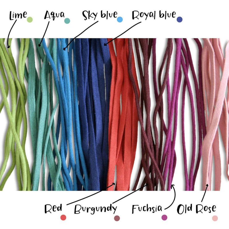 Farbige Baumwollsenkel für individuelle Wildlinge